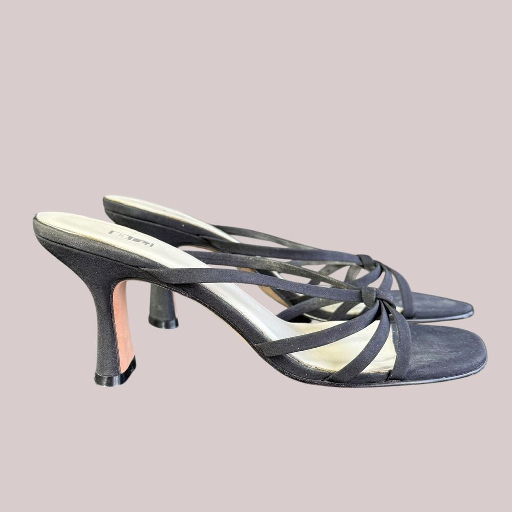 BP. y2k 90s black block heel butterfly sandals Size 7